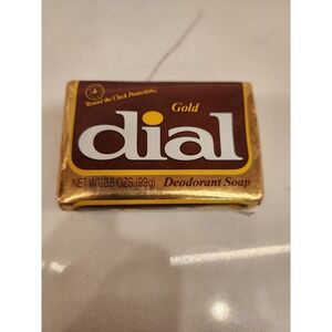 Vtg. Dial Deodorant Soap Gold 3.5 oz Bar‎ New Regular Size Bar Gold Movie Prop